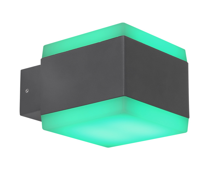 Уличный настенный светильник Slice 34173RGBSH_GL