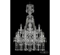 Хрустальная люстра Bohemia Ivele 1413/10+5/200/XL-90/2d Ni_BI