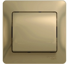 Выключатель встраиваемый одноклавишный (титан) Systeme Electric GSL000412