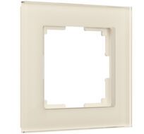 Рамка на 1 пост (молочный, стекло) Favorit a058813_WR