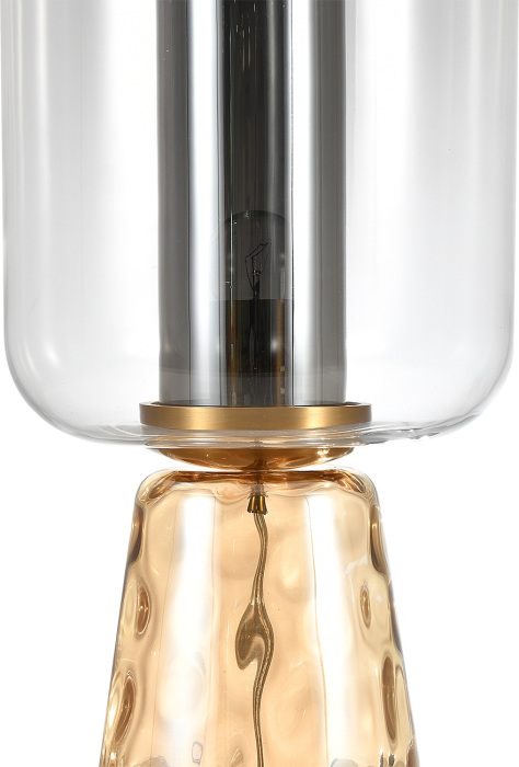 Настольная лампа под старину в виде керосиновой лампы (11045/1T Amber) Indigo V000474