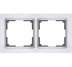 Рамка на 2 поста Snabb WL03-Frame-02-white a051649_WR