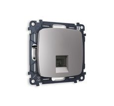 Розетка компьютерная Ambrella Volt OMEGA RJ-45(8P8C) CAT6 с защитной шторкой QUANT MO512010_AMB