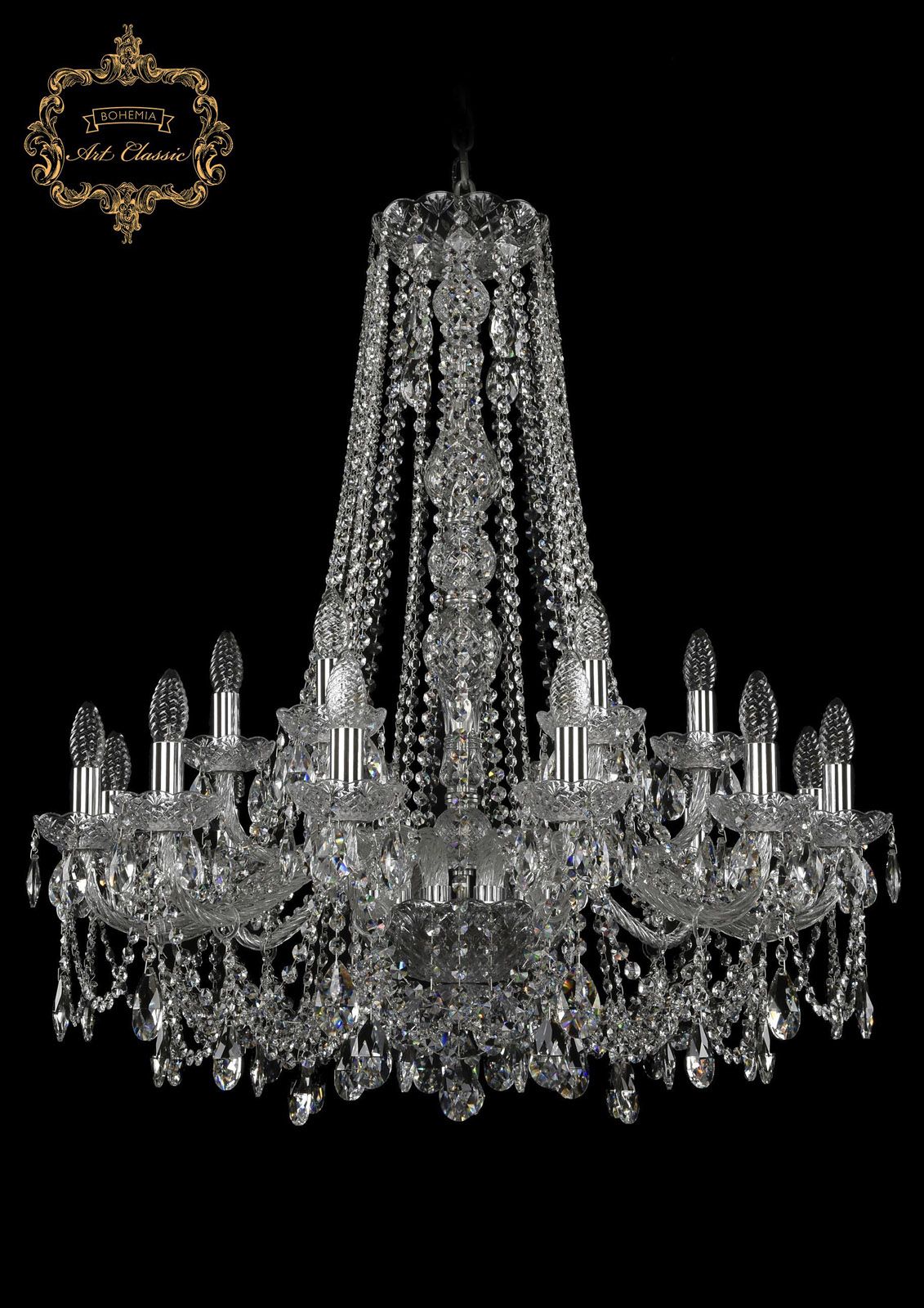 Хрустальная люстра Bohemia Art Classic 11.25.12+6.300.h-91.Cr.Sp_BI