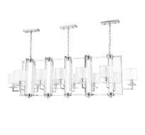 Подвесная люстра Crystallux NICOLAS NICOLAS SP12 L1600 NICKEL/WHITE_CR