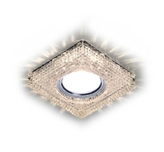 Встраиваемый светильник Ambrella light Crystal S272 CL/WW_AMB