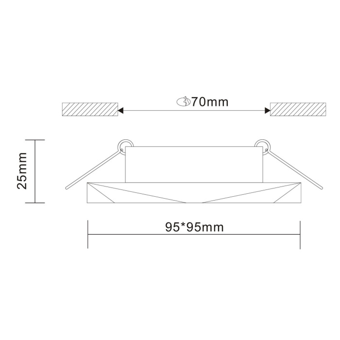 Встраиваемый светильник ST Luce FUNCZIONALE ST203.508.01