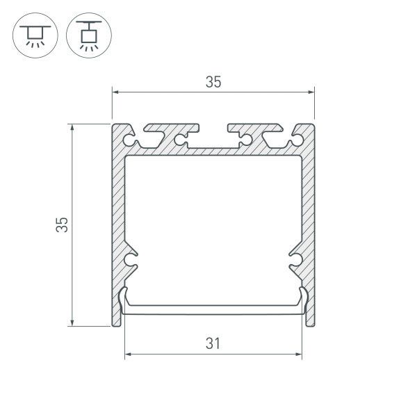 Профиль Arlight SL-LINE 036302_ARL