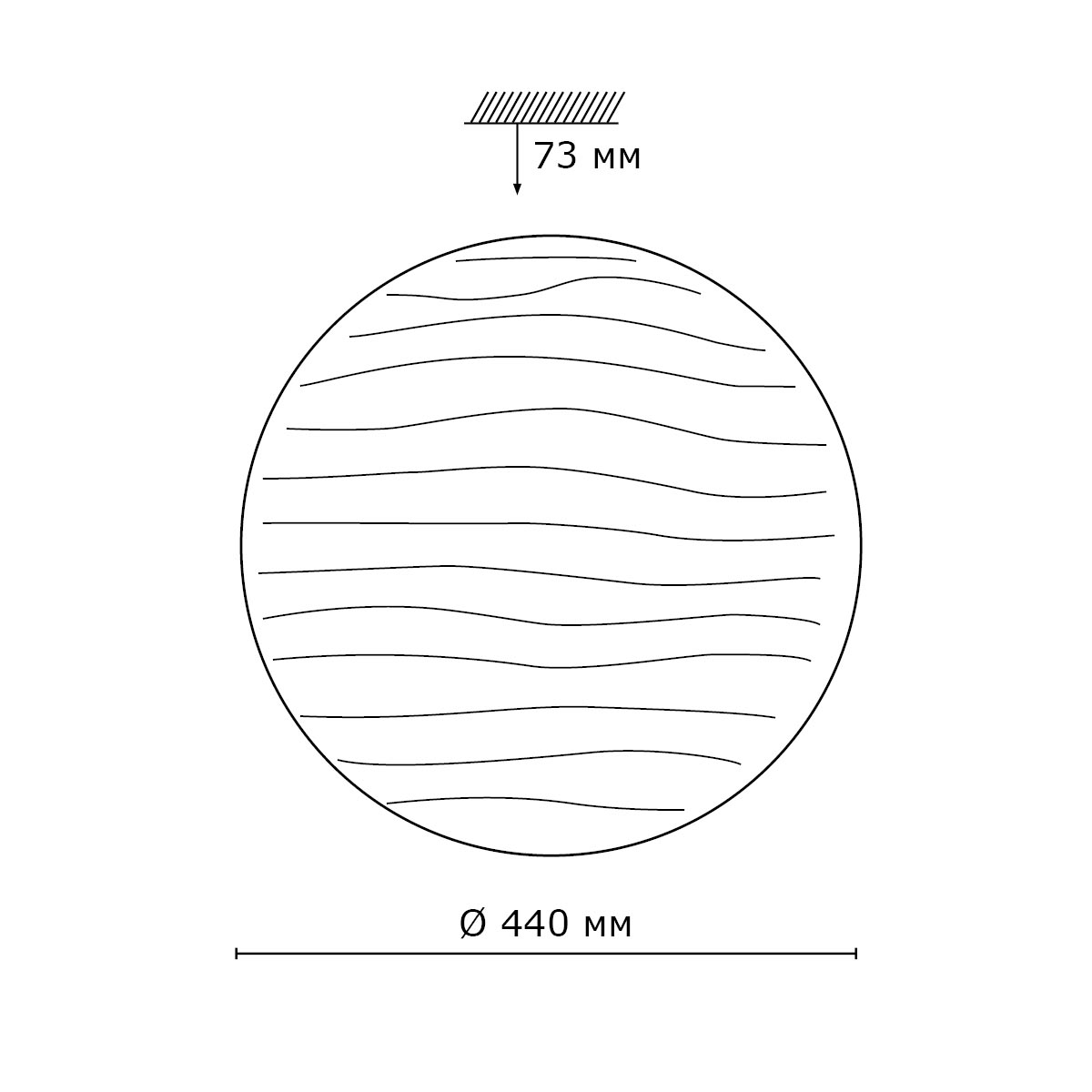 Настенно-потолочный светильник Sonex Wave 2040/DL_Sonex