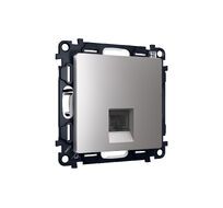 Розетка телефонная Ambrella Volt ALFA RJ-11(4P4C) с защитной шторкой QUANT MA512030_AMB