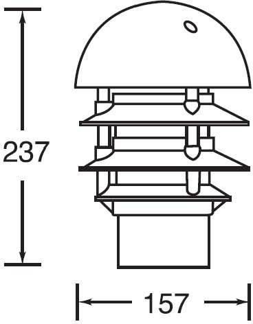 Наземный светильник IP44 Oasis Light 67339-1000 Bl_OL