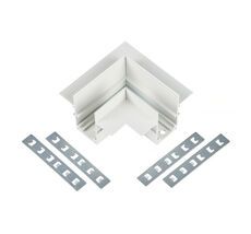 Коннектор соединитель угловой встраиваемого шинопровода 48V MyFar MT0200-CL-W