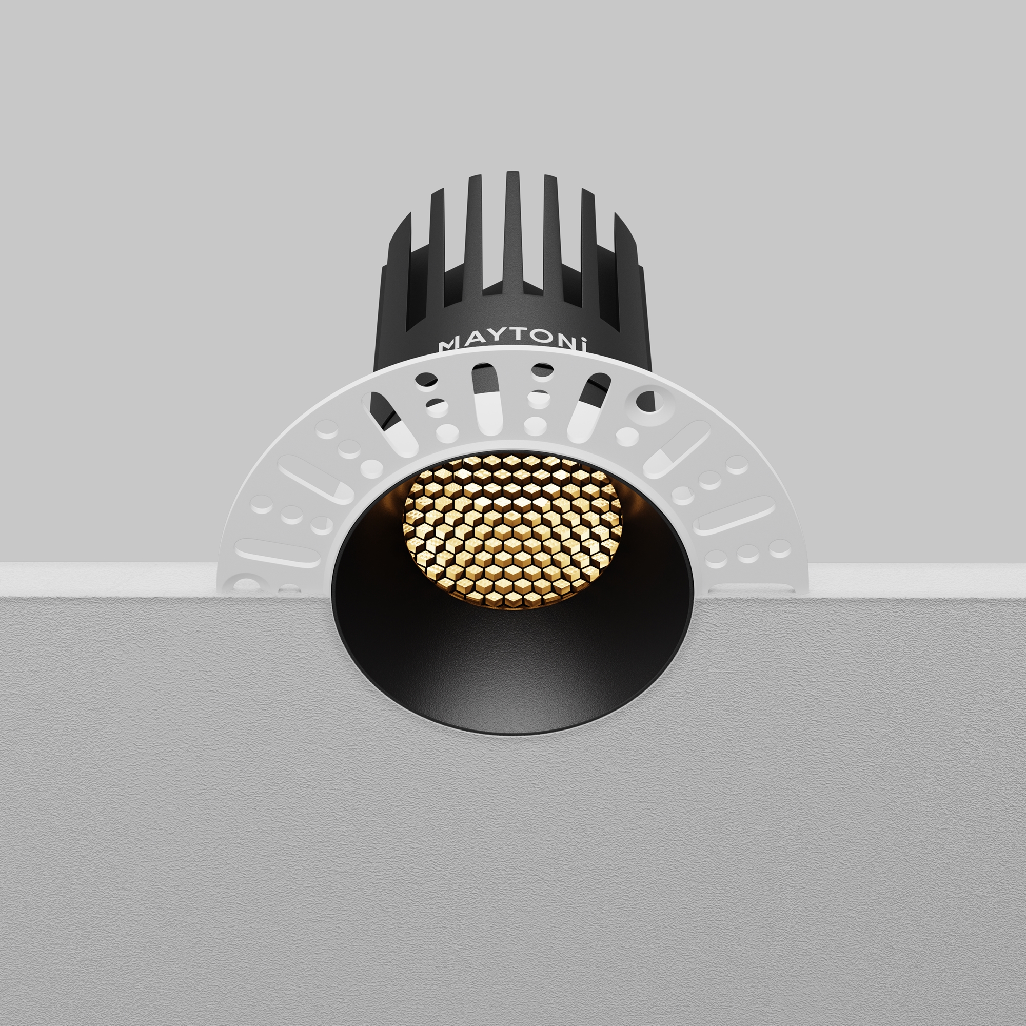 Встраиваемый светильник Maytoni Dip DL121-15W-2.7K-TRS-B_MY