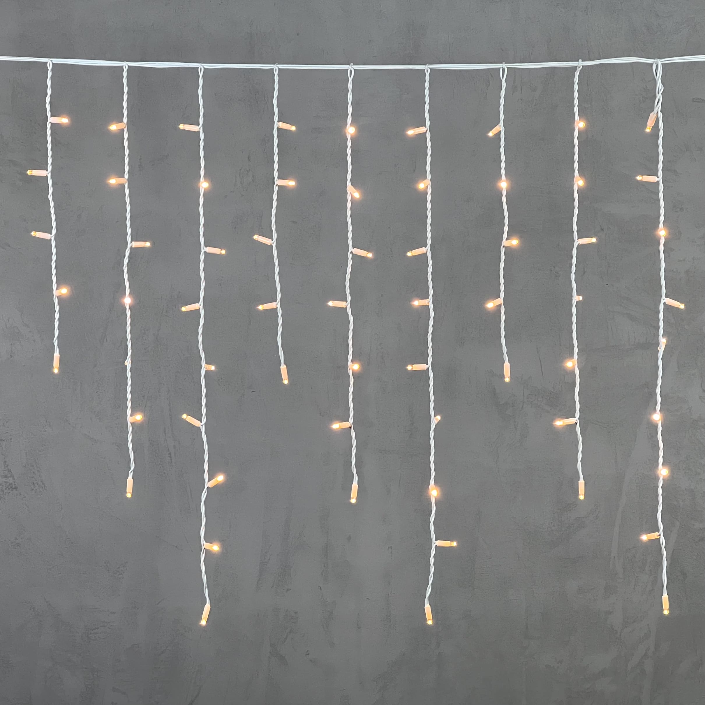 Гирлянда LTC Бахрома 3,2 x 0,9 м Экстра Тепло-Белая 220В, 168 LED LL168-8-2EWW