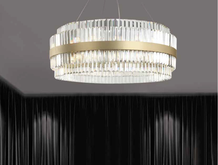 Подвесная люстра Newport KELLY 10242/60 brass_NP