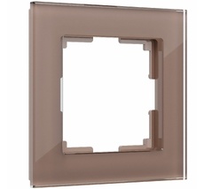 Рамка на 1 пост (латте, стекло) Favorit a058818_WR