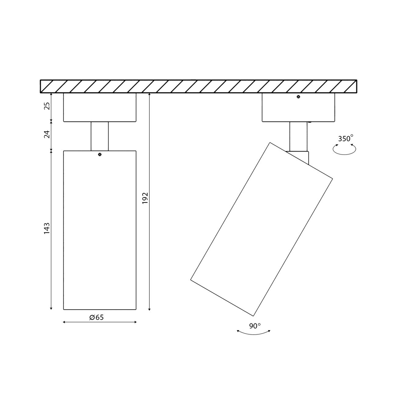 Крепление для светильника VILLY VL-M3-BZ 00-00004295_SW