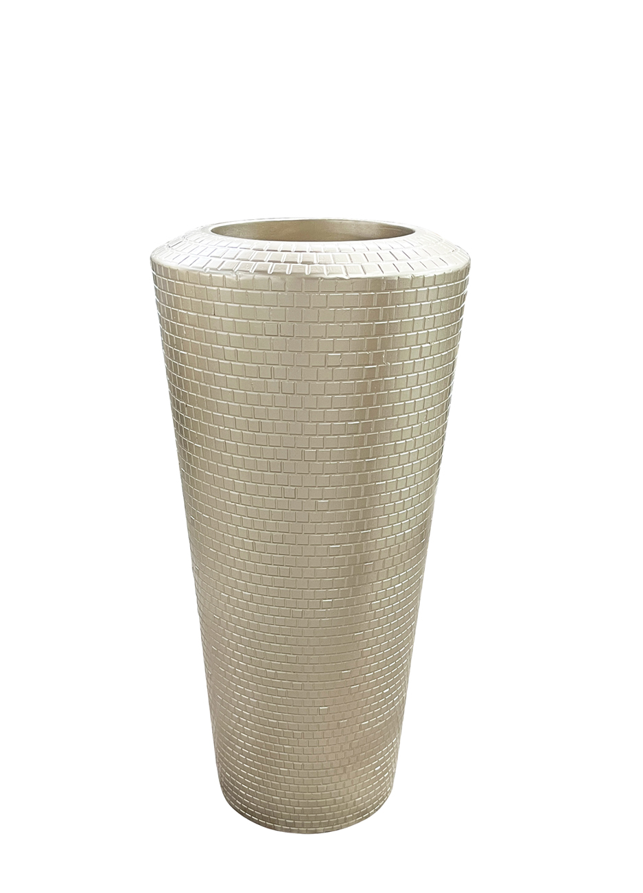 Кашпо c фактурной отделкой Garda Decor ZS2060-27CH