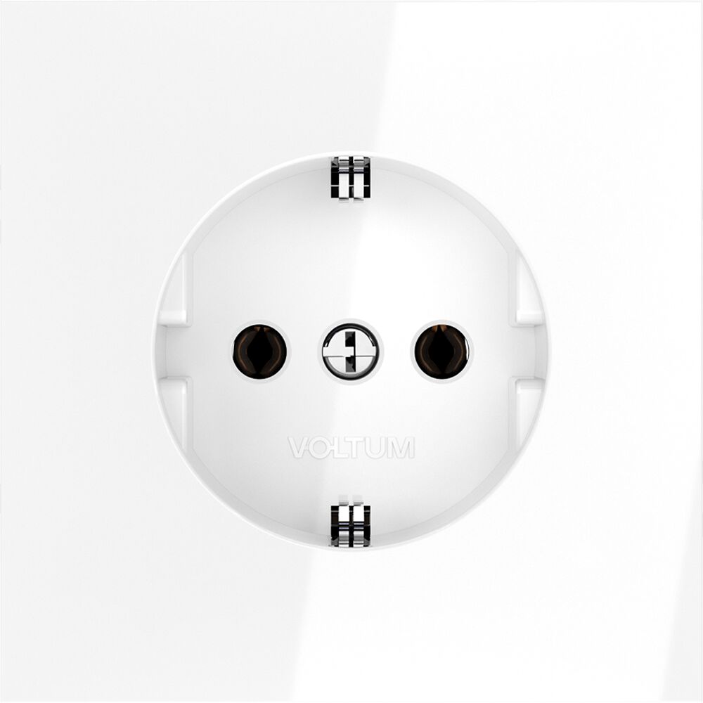 Розетка встраиваемая VOLTUM S70 с заземлением 16А VLS040101