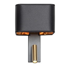 Бра с черным абажуром и выключателем с подсветкой для чтения Citilux CL704481