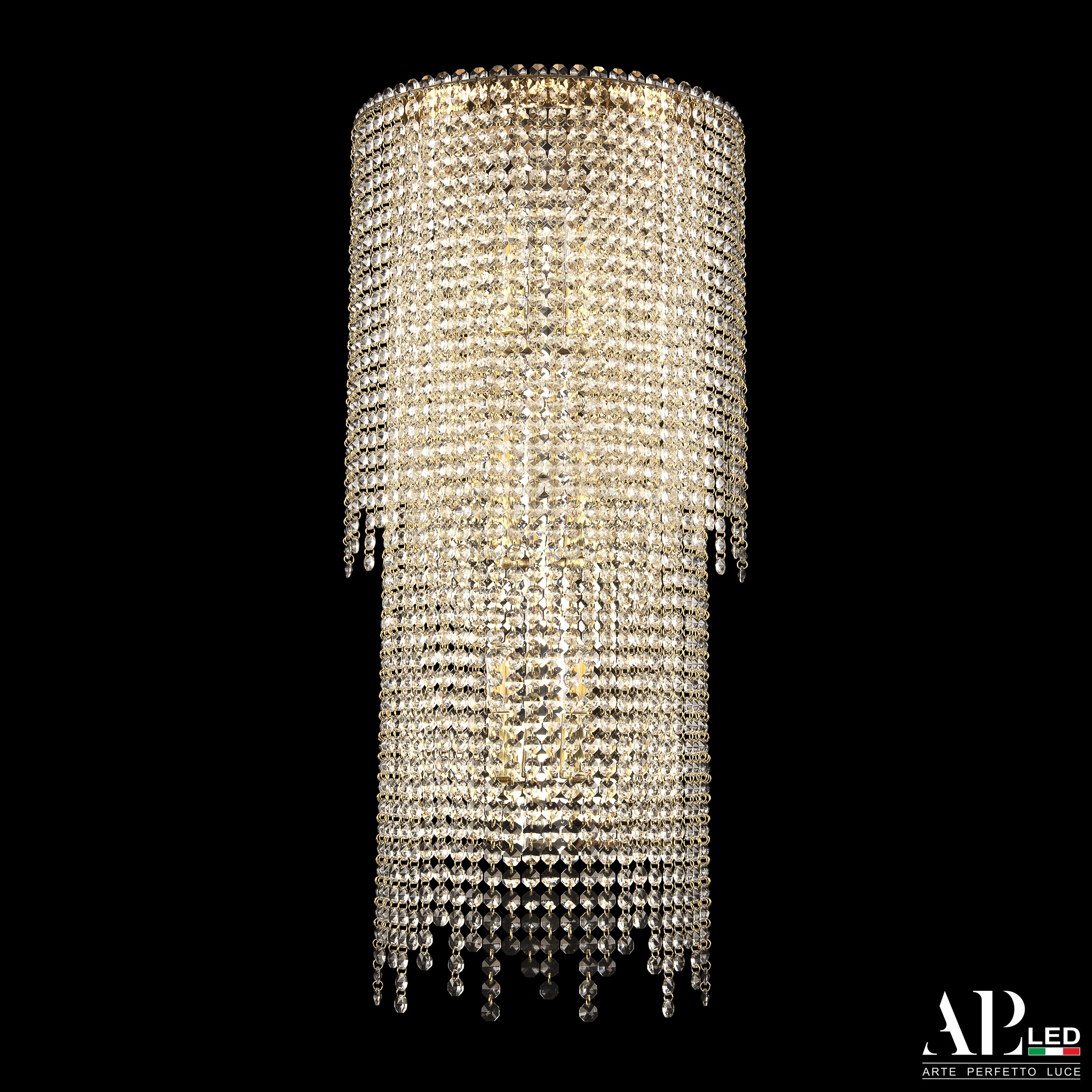 

Настенный светильник APL LED Sicilia SH500.B4.35-75.B.Gd.E14, SH500.B4.35-75.B.Gd.E14