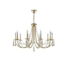 Подвесная люстра Crystallux VICTORIA VICTORIA SP10 GOLD/AMBER_CR