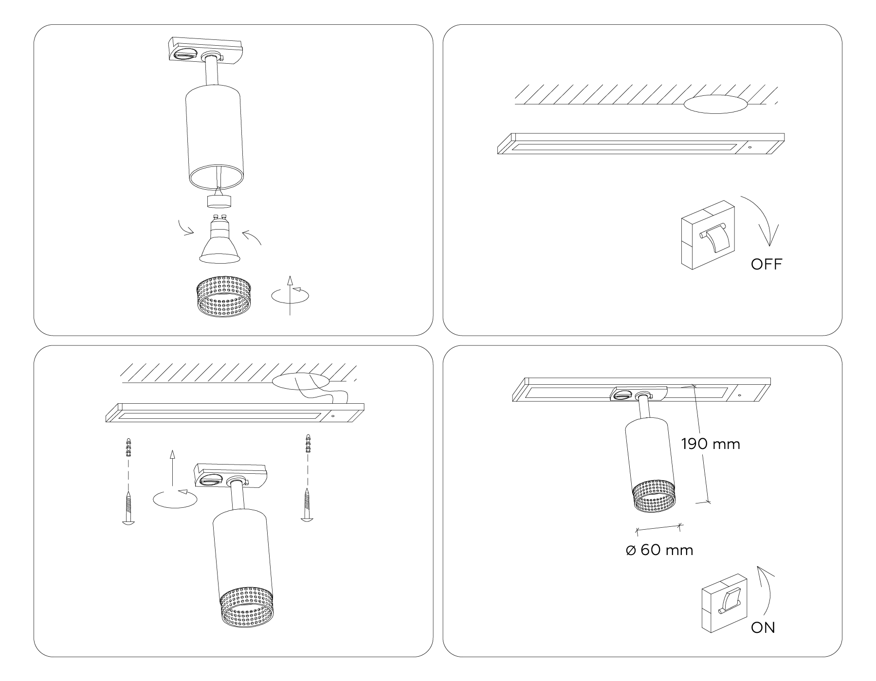 Трековый светильник Ambrella Light Track System GL5162_AMB