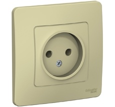 Розетка встраиваемая без заземления (бежевый) Systeme Electric BLNRS000017