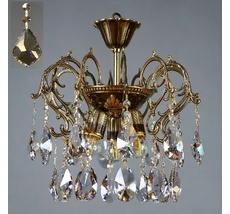 Хрустальная люстра Ambiente Ambient 8888/3 PL PB Honey Leaf_BZ