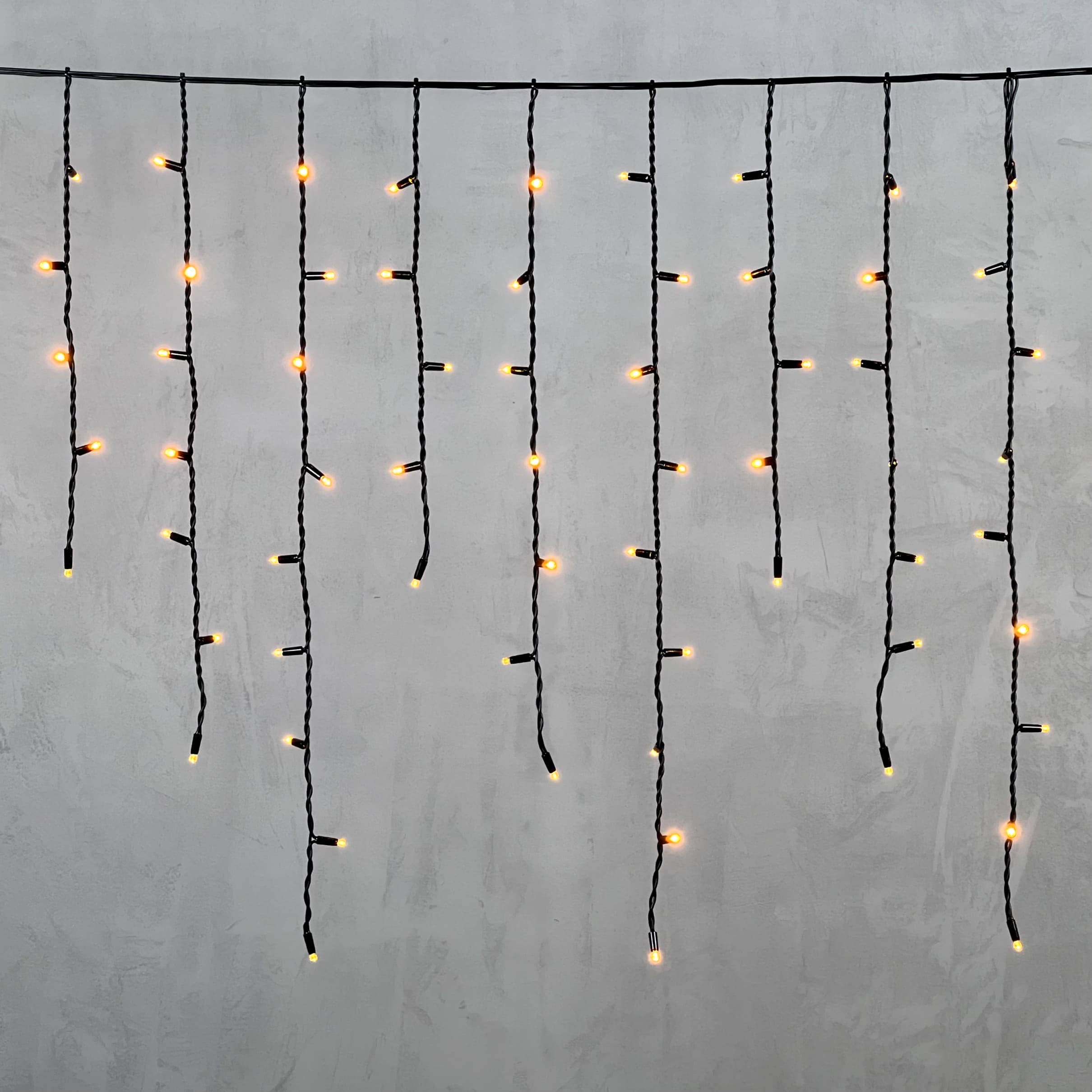 Гирлянда LTC Бахрома 3,2 x 0,9 м Желтая, 168 LED LL168-1-2Y