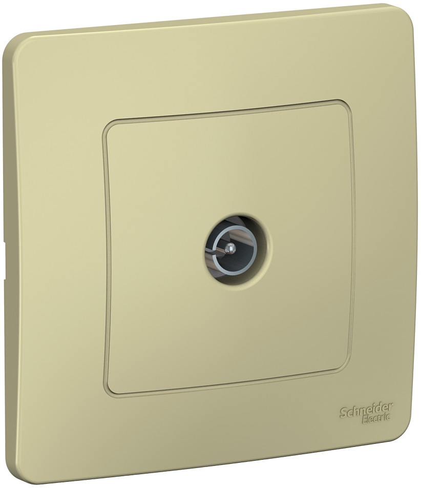 ТВ-розетка встраиваемая оконечная (бежевый) Systeme Electric BLNTS000017