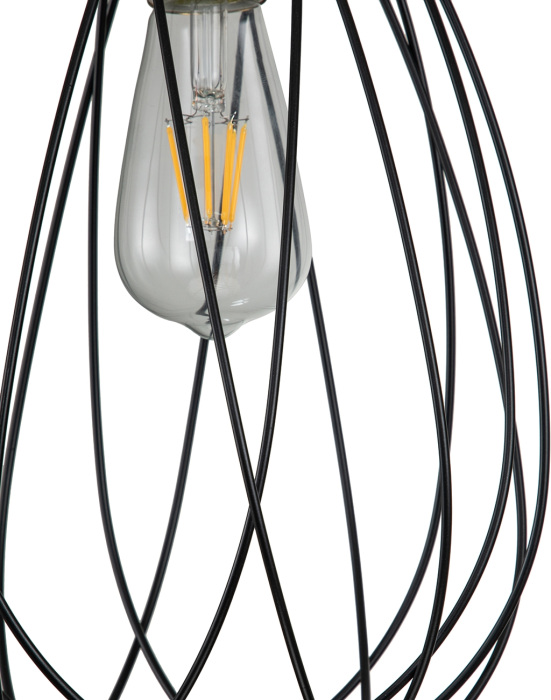 Подвесной светильник в форме клетки E27*60W Black/Brass Escada 10180/1S_ESC