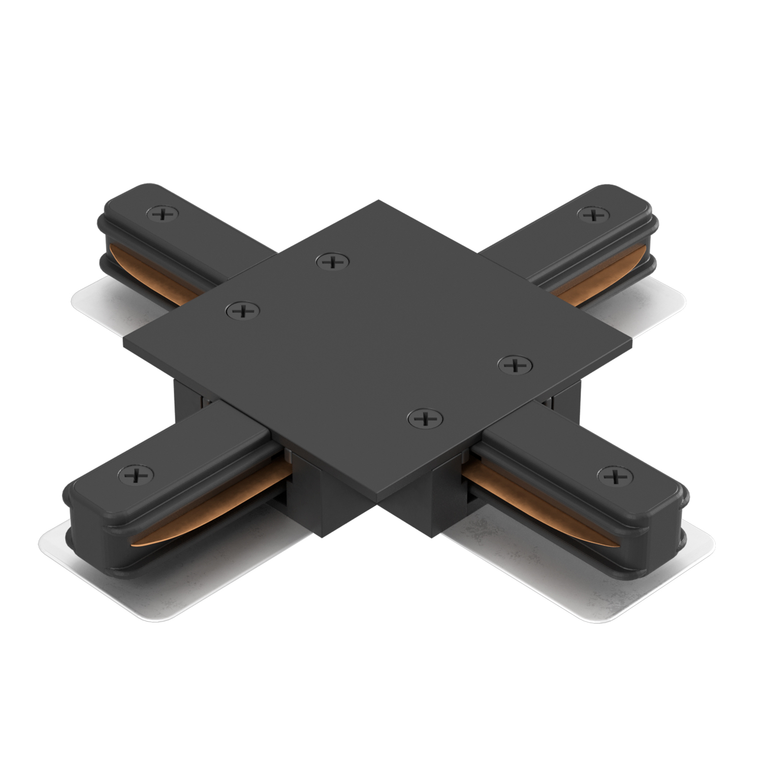 Соединитель X-образный (однофазный) для встраиваемого шинопровода Crystallux CLT 0.2211 04 BL_CR