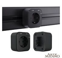 Трековая розетка Arte Milano track-sockets 380022TS/ES Black