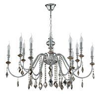 Подвесная люстра Crystallux MERCEDES MERCEDES SP6+6 CHROME/SMOKE_CR