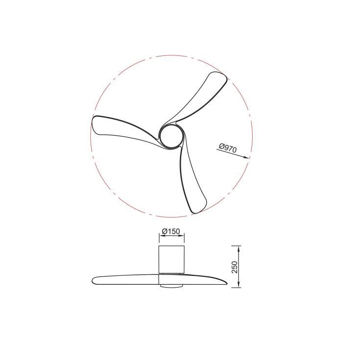 Люстра-вентилятор Mantra NEMO 9049_MN