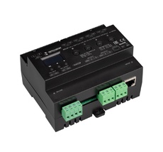 Релейный модуль INTELLIGENT ARLIGHT DALI-SWITCH-708-82-4G-D2-DRO-RDM-DIN Black (230V, 4x10A, DMX512) (IARL, IP20 Пластик) 050430 Arlight 050430_ARL