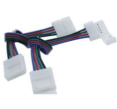 Коннектор для ленты RGB двуxсторонний SWG 4pin-10mm30mm-2 00000000181_SW