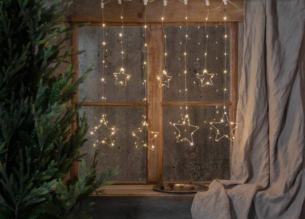 Светодиодная Елочная гирлянда Eglo DEW DROP STARS 411385
