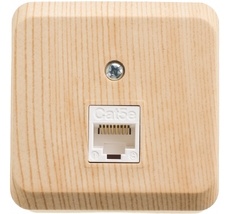 Розетка накладная Ethernet RJ-45 (сосна) Systeme Electric KOMA-001D