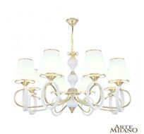 Подвесная люстра Arte Milano Florentina 302387/8 Wh/Gd