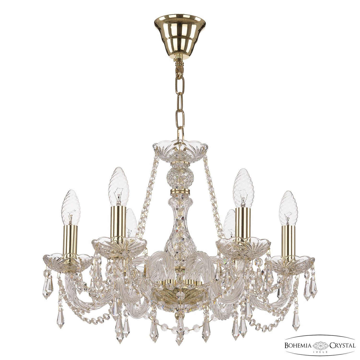 Хрустальная люстра Bohemia Ivele Crystal 104/6/165 G_BI