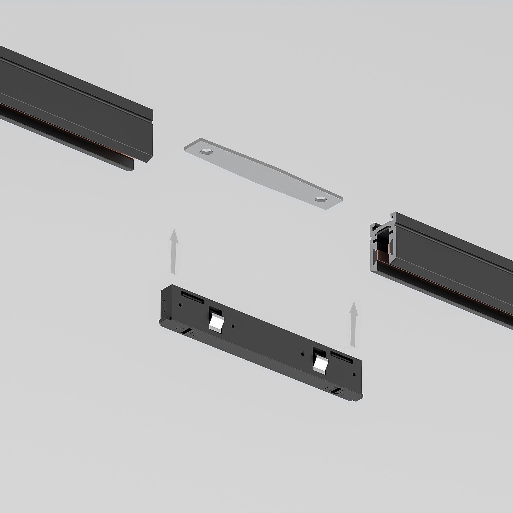 Прямой коннектор черный Elektrostandard Mini Magnetic a067996_ES