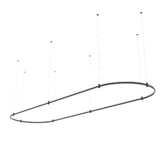 Подвесная готовая конструкция для модульных светильников FARM без светильников, без блока питания ST Luce FARM ST8057.422.26