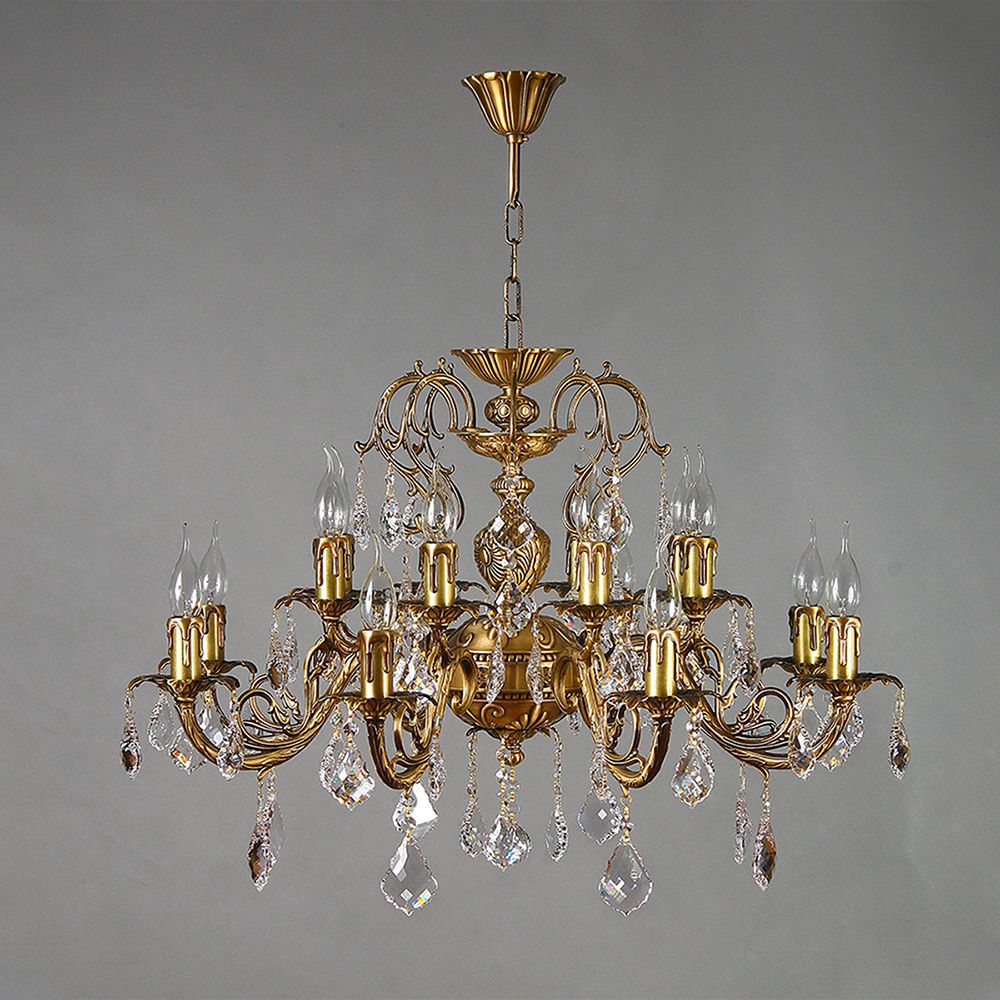 Хрустальная люстра Ambiente Ambient 8888/8+8 AB Leaf Crystal_BZ