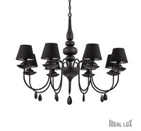 Подвесная люстра Ideallux BLANCHE SP8 NERO_IL
