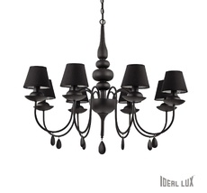 Подвесная люстра Ideallux BLANCHE SP8 NERO_IL