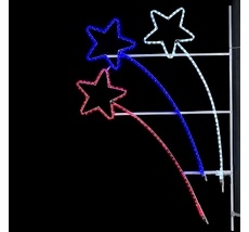 Светодиодная Консоль Три кометы 90 x 140 см, Триколор, 220В SKL7-220RBW