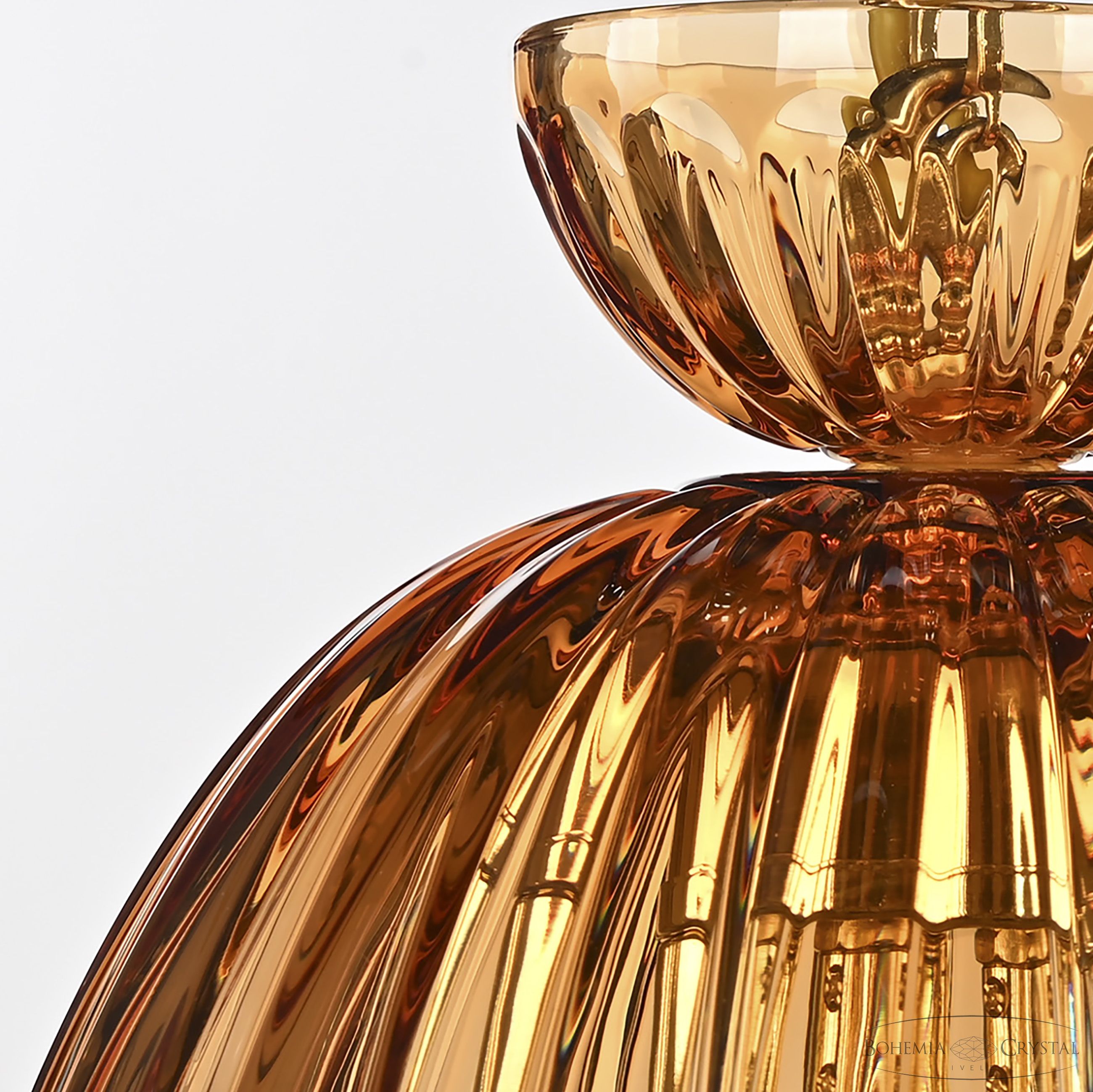 Подвесной светильник Bohemia Ivele Crystal 5480/22 G Amber/M-1H_BI