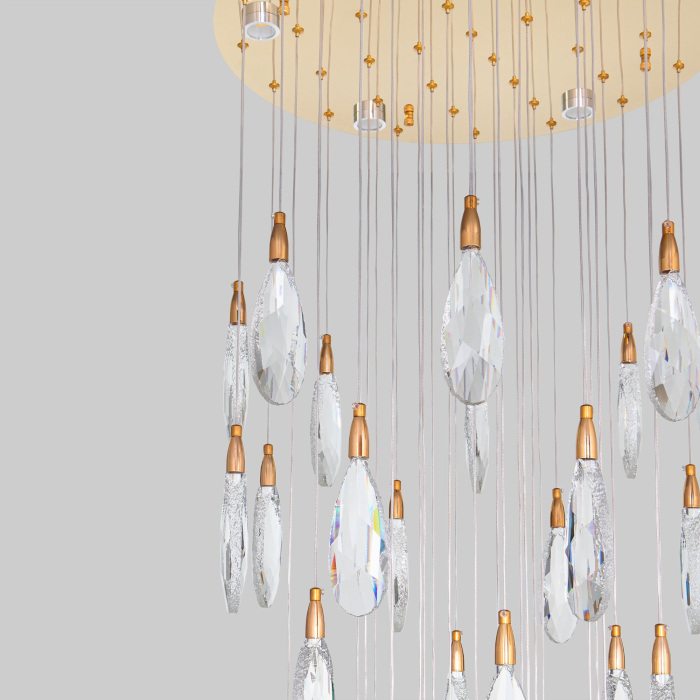 Потолочная люстра каскадная светодиодная с хрустальными подвесками Bogate's 91100 LED_EU